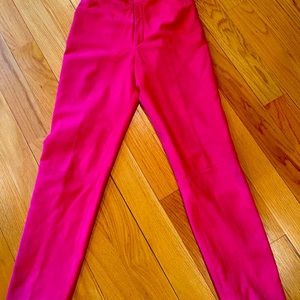 ELLEN TRACY FUCHSIA SUEDE PANTS S-4